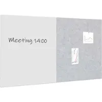 Ivol Whiteboard / prikbord pakket 100x200 cm - 1 whiteboard + 1 akoestisch