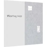 Ivol Whiteboard / prikbord pakket 200x200 cm - 1 whiteboard + 2 akoestische