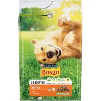 Bonzo 3x Hondenvoer Droog Senior Kip - Groenten 3 Kg