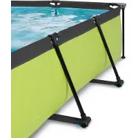 Exit Lime Frame Zwembad 300x200x65cm - Opzetzwembad - met Filterpomp - Rechthoekig - Groen