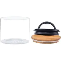 Planetary Design - Airscape Glass Bamboo Lid - Koffiebonen - Voorraadpotten - Lucht dicht - Koffie - Glas - Transparant - 250 gram