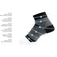 OS1st FS6 Performance voetbandage (Kleur: zwart, Maat: XS)
