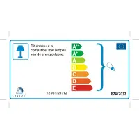 Lucide TOUCH - Tafellamp - Ø 22 cm - 1xE14 - Mat chroom