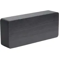 Karlsson Wekker Tube - Zwart fineer, Wit LED - 21x9x4,5cm - Scandinavisch - Wekker voor slaapkamer - Wekkers