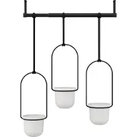 Umbra Triflora plantenhanger 64x110x15cm voor 3 planten polyester wit 1011748-660