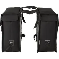 Fastrider Hybride - Dubbele Fietstas - Waterafstotend - 26 liter - Zwart