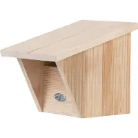 Esschert Design Vogelhuisje Nestkast Roodborst in Giftbox- Nestkastje - - Houtkleur - NK95