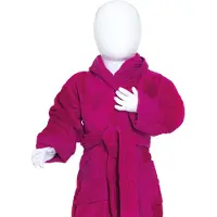 The One Towelling Baby Badjas Magenta - 80/92