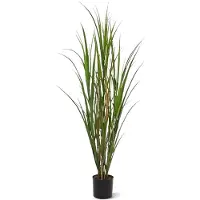 Maxifleur Kunstplanten Kunst Rietgras plant deluxe 120cm - groen - UV bestendig