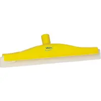 Vikan 7762-6 klassieke vloertrekker 40cm geel, flexibele nek, wit cassette