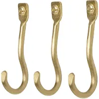 Ferm Living Haakje Curvature Brass (Set van 3)