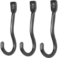 Ferm Living Haakje Curvature Black Brass (Set van 3)
