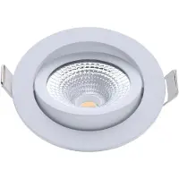EcoDim Led inbouwspot | Wit | Rond | 2000K-3000K | Ø 85mm | IP54 | 5W |
