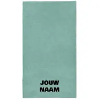 Funnies Strandlaken met naam stonegreen 100x200cm