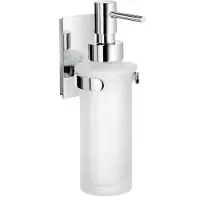 Smedbo Zeepdispenser Pool 18 x 6.1 cm Mat Glas Chroom