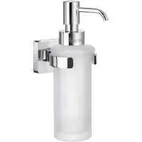 Smedbo Zeepdispenser Ice Wandmodel 200 ml Porselein Glas Chroom