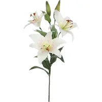 Mica Kunstbloem Lelie, crème