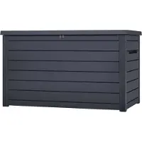 Keter Kussenbox Ontario - Houtlook - Antraciet - 870l - 147x83x86cm