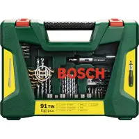 Bosch Powertools V-Line Boren en bitset met ratelschroevendraaier en magnetisch uitschuifbare pen 91-delig