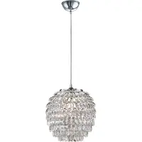 RL LIVE YOUR LIGHT REALITY PETTY - Hanglamp - Chroom - excl. 1x E27 4 W - Plafondbevestiging - In hoogte verstelbaar