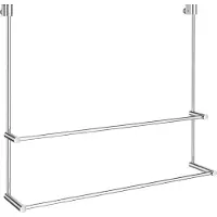 Smedbo Handdoekhouder Sideline Met Dubbele Rails 60 x 48.5 cm Chroom