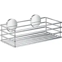 Smedbo Beslagsboden douchemand - 25x7x12cm - zelfklevend - RVS Gepolijst Edelstaal B1200