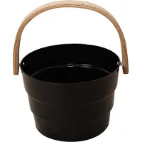 Saunia - Sauna emmer - design by Annika Korpela - zwart - 6 liter