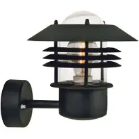 Nordlux Wandlamp buiten VEJERS, dimbaar, zwart, metaal, Modern, Wandlamp buiten