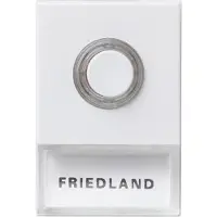 Friedland Beldrukker | Honeywell (Bedraad, Verlicht, Naamplaatje, Wit)