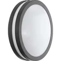 Eglo LOCANA-C, Buitenwandlamp/plafondlamp, Anthraciet, Kunststof, IP44, Klasse I, Wit