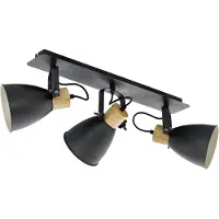 Eglo Coswarth Spot - E27 - 67 cm - Hout - Zwart/Bruin - FSC Hout