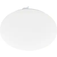 Eglo Led-plafondlamp FRANIA plafondlamp, wit, lage opbouw, Watt, kantoor Plafondlamp, materiaal: staal, kunststof, kleur: wit, Ø: 33 cm (1 stuk)