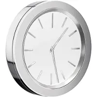 Smedbo Time Klok - 6x6x1cm - zelfklevend - Zinklegering Chroom YX380