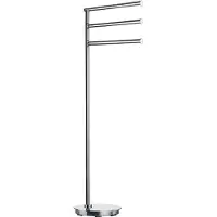 Smedbo Handdoekhouder Outline Lite Vrijstaand Rond 17,5x17,5x78 RVS Gepolijst