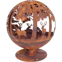 Esschert Design Vuurbal Design Laser Cut Roest