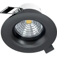 Eglo Zwarte inbouwspot Saliceto