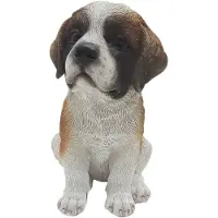 Esschert Design Sint-Bernard Pup Zittend tuinbeeld