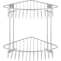 Wenko Doucherek Classic - 2-laags - Hoek - Chroom - 26,5x19,5x26,5cm