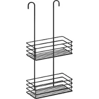 Smedbo Dubbele Douchemand Hangend Zelfklevend 66x25x12 Zwart