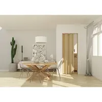 Marley vouwdeur VS Rapid zonder glas, in kleur hout, met slot, BxH 83x204 cm