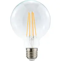 Airam Filament LED-globe 95mm lichtbron helder, dimbaar e27, 4w