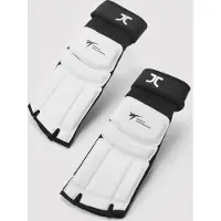JCalicu Taekwondo-voetbeschermers | WT-goedgekeurd | Wit (Maat: XXS)