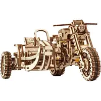 Ugears Houten 3D Model - Motorfiets Scrambler UGR-10