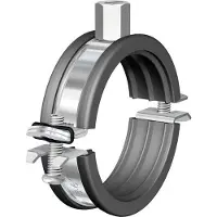 Flamco FLAM tweedelige beugel BSM, staal, blank, uitw buisdiam 88 - 92mm