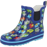 Beck Regenlaarzen 'Elephants' navy / turquoise / gemengde kleuren / zwart