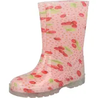 Beck Regenlaarzen 'Kirschen' groen / rosa / rood