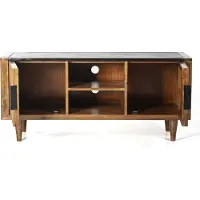 Eleonora TV-meubel 'Carter' Mangohout en marmer, 125cm