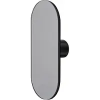 AYTM Wandhaak Ovali, spiegel, zwart, glas, hout, staal Ovali, zwart, Hout, Design