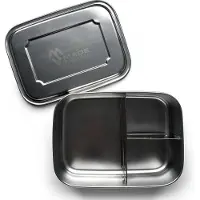 Made Sustained Rechthoekige RVS lunchbox - XL