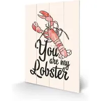 Pyramid FRIENDS - You are my Lobster - Houten wandbord 40x59cm